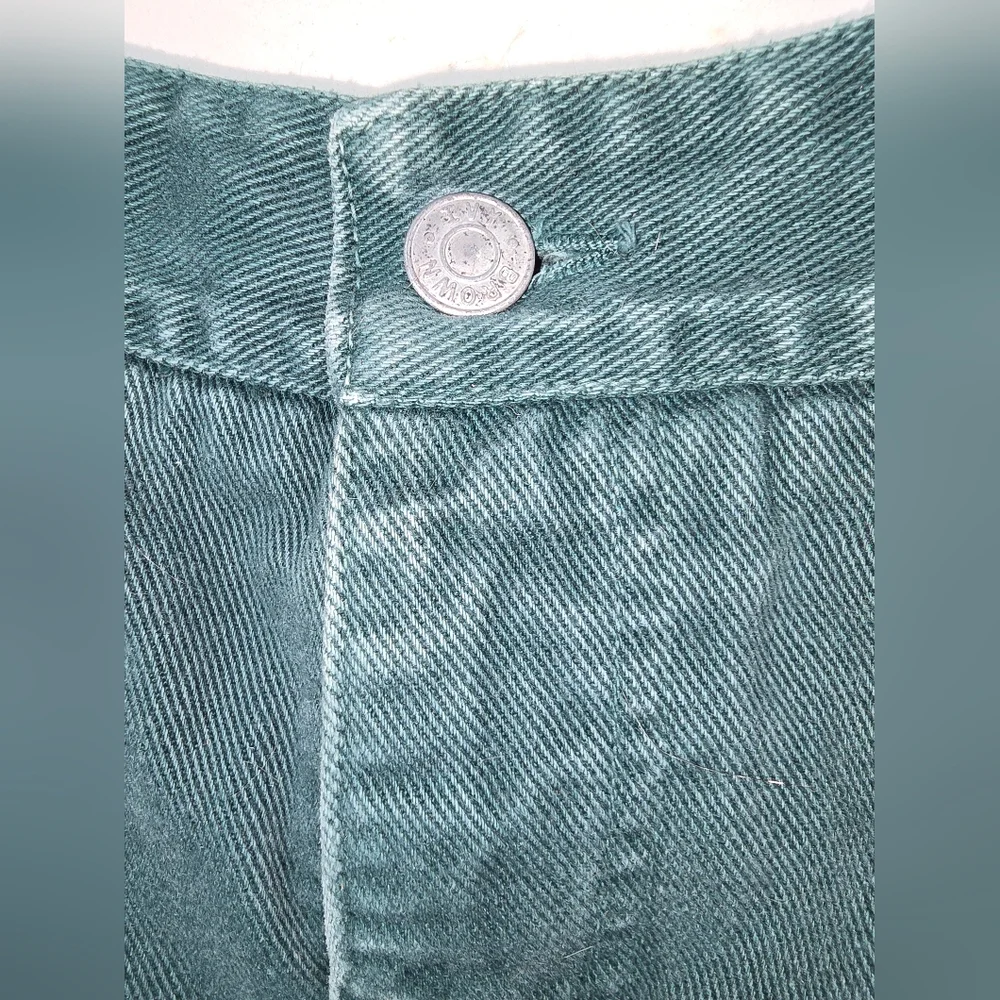 VTG Y2K 90s IVY BROWN Dark Green Women’s Jeans Made in‎ USA